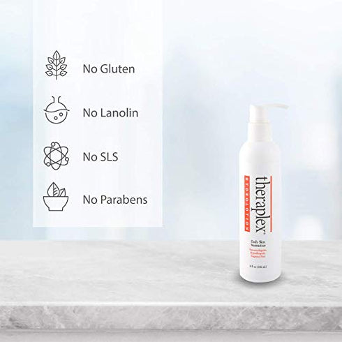 Theraplex Hydro Lotion (8 oz) - No Parabens or Preservatives, Noncomedogenic, and Hypoallergenic, Fragrance-Free, Dermatologist recommended - National Eczema Association Seal of Approval
